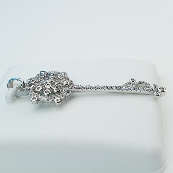 "925 Sterling Silver Cubic Zirconia Pendant, UU1P6A6049 - Picture 6 of 9